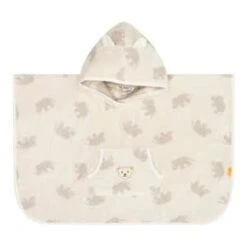 Steiff Frottee-Badeponcho Elefanten In Weiß