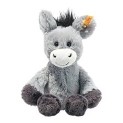 Steiff Kuscheliter Esel Dinkie Soft Cuddly Friends 20cm In Grau