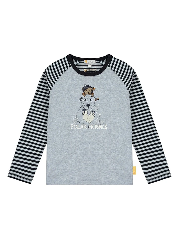 Steiff Longsleeve In Grau/ Schwarz 3 Steiff Longsleeve In Grau/ Schwarz