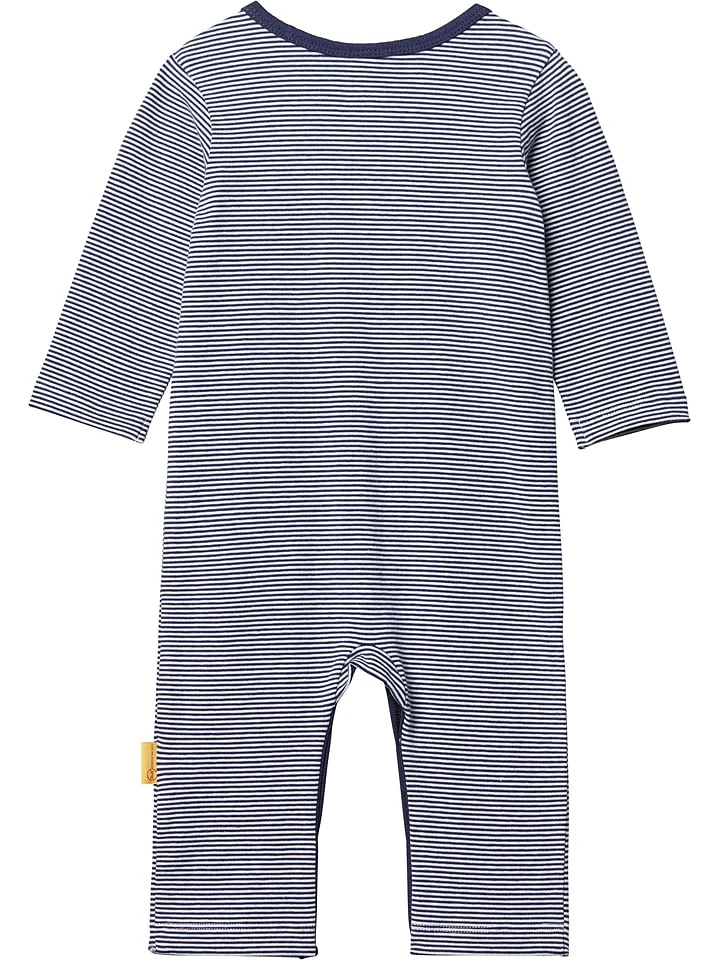 Steiff Overall In Dunkelblau/ Weiß 4 Steiff Overall In Dunkelblau/ Weiß – Bild 2