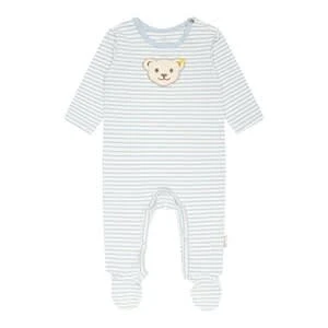 Steiff Overall Mit Fuß Ringel Bär In Hellblau 3 Steiff Overall Mit Fuß Ringel Bär In Hellblau