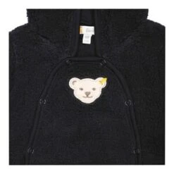 Steiff Plüschoverall Mit Fuß Und Kapuze In Blau -Günstiges Steiff Geschäft steiff pluschoverall mit fuss und kapuze in blau 2