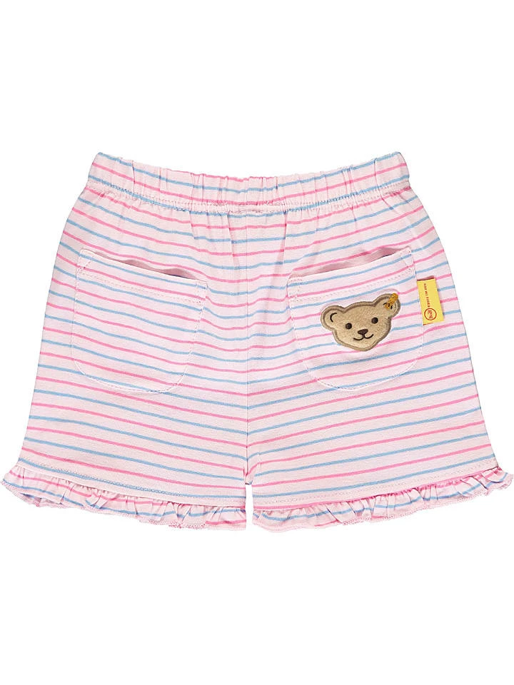 Steiff Shorts In Rosa/ Hellblau 4 Steiff Shorts In Rosa/ Hellblau - Image 2