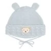 Steiff Strickmütze Mit Ohren In Hellblau -Günstiges Steiff Geschäft steiff strickmutze mit ohren in hellblau